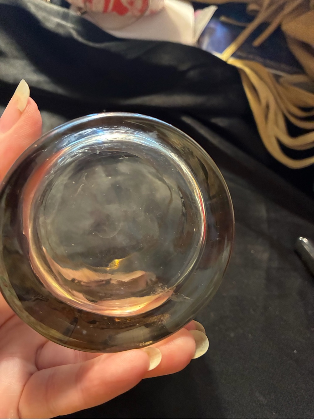 Vintage Gold Trim Glass lowball tumbler Pasadena Datsun - Picture 7 of 7